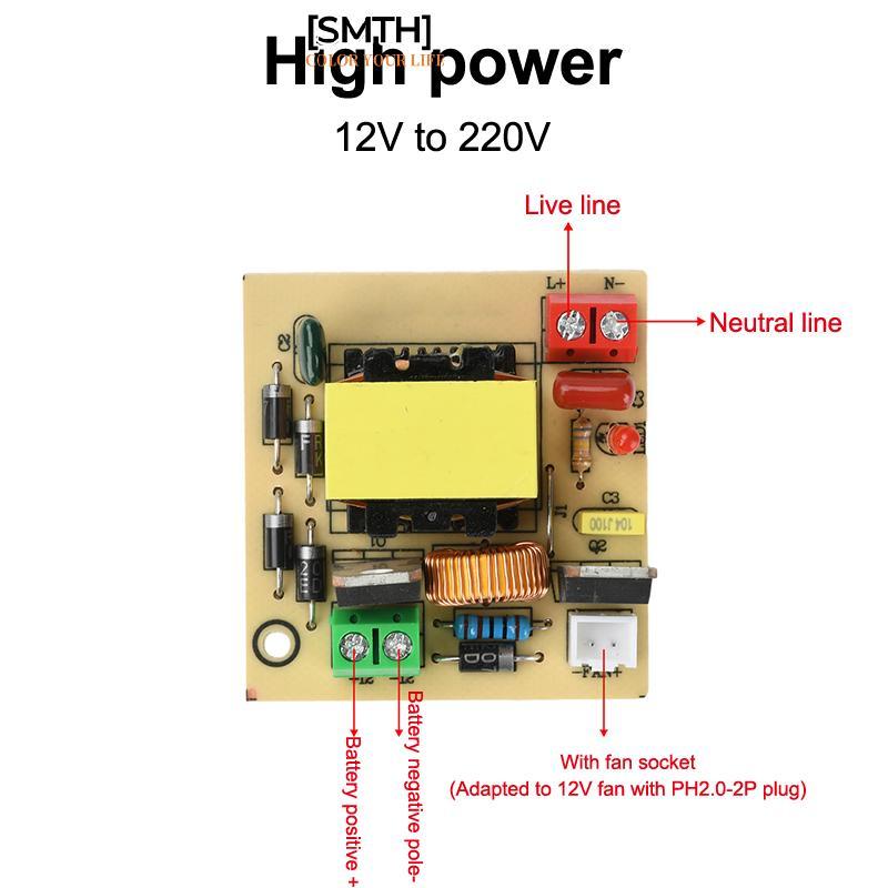 [SMTH] 12-16.8V To 220V Step UP Power Module High Power 100W Boost Inverter Modul Power Regulator Du