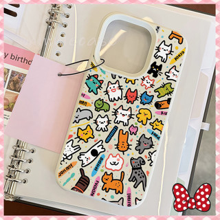 เคส TPU สำหรับไอโฟน11 12promax 17PROMAX 16 13 การ์ตูนน่ารัก กราฟฟิตี รวมทุกอย่างแล้ว case for iPhone11 13 17 15PRO 14