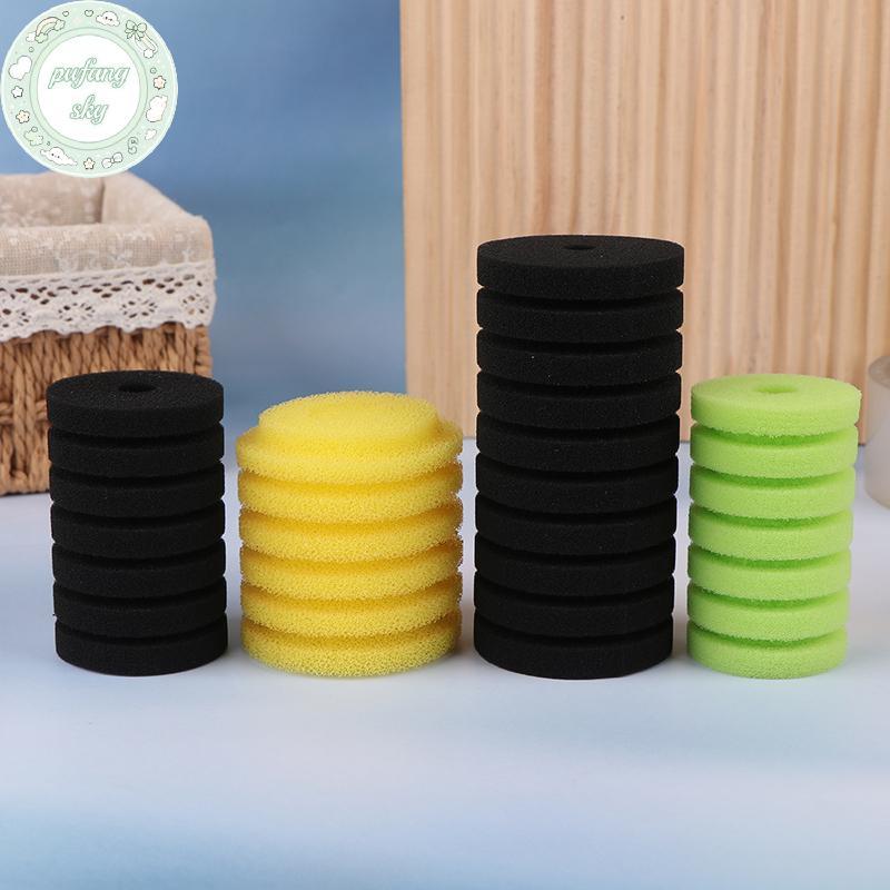 PUSKY Fine Foam Aquarium กรองฟองน้ําสําหรับ Aquarium ถังปลา Air ปั๊ม Skimmer ชีวเคมีฟองน้ํากรอง Aquarium Bio กรอง TH