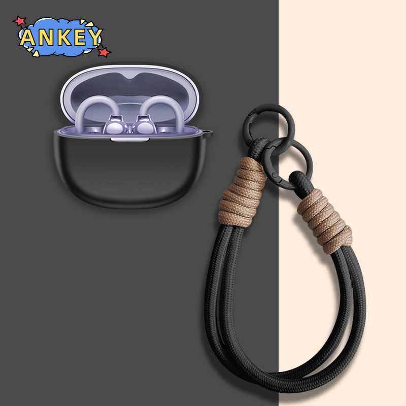 for 1MORE S20 Case Soft Silicone Protective Portable Scratch Shock Resistant Shell with Carabiner La