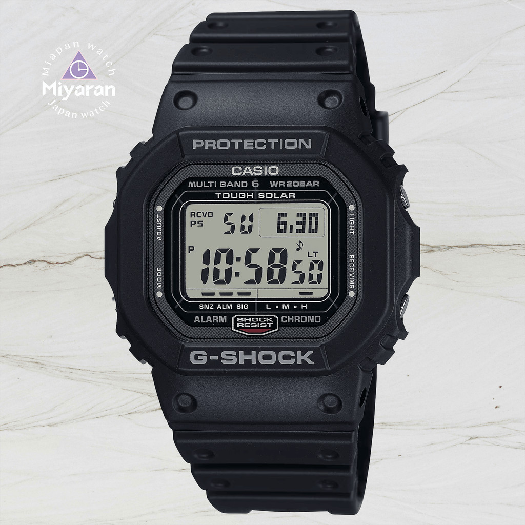 Casio G-Shock Men's Watch Eco-Drive World Time High Illumination Octagonal Case Black GW-5000U-1JF