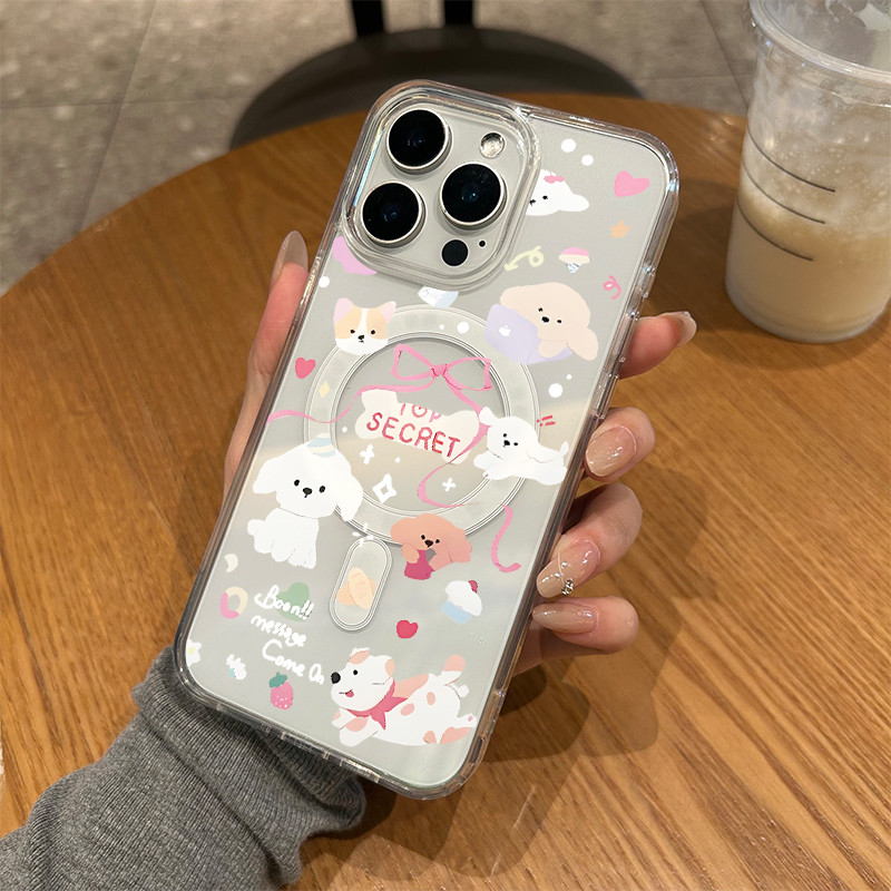 เข้ากันได้สำหรับ iPhone เปลือกดูดแม่เหล็ เคสไอโฟน สำหรับ 17pro 13 14plus 15 PRO max XR 12 13pro 7P 17promax 16pro xsmax - รูปที่ 3