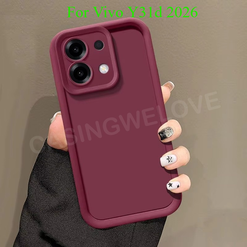 เคสโทรศัพท์สําหรับVivo Y31d Y31 Y500i 5G 4G 2026 ซิลิโคนนุ่มเคสโทรศัพท์TPUกันกระแทกป้องกันปกหลัง