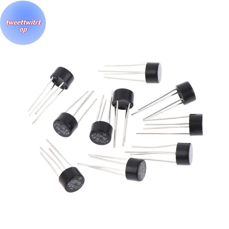 DOUSUN 10/20/30 ชิ้นใหม่ 2W10 2A/1000 V Diode Bridge Rectifier รอบ Vridge Rectifier Bridge Sta TH