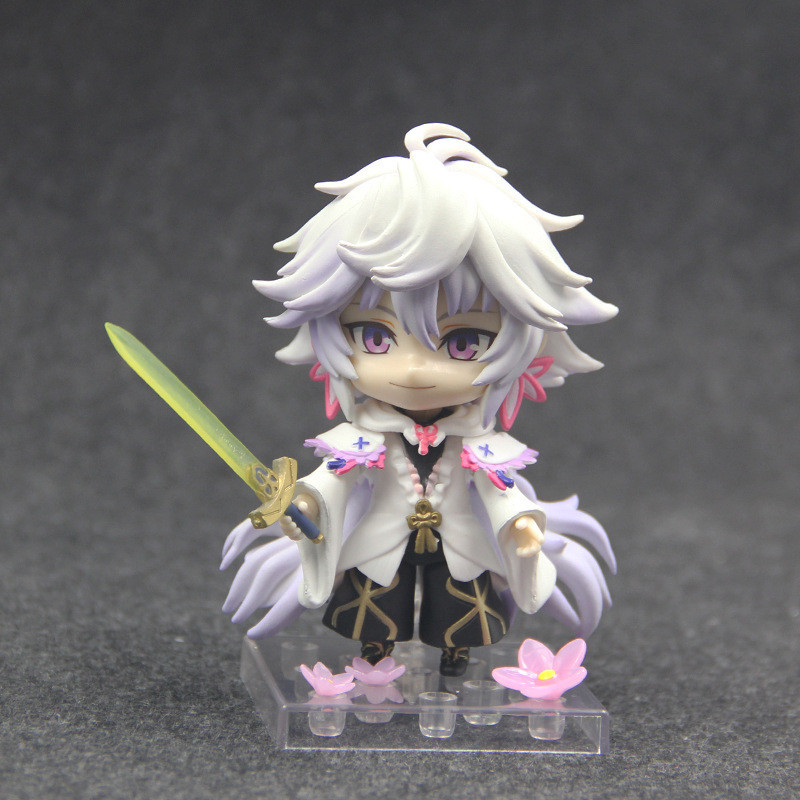 FATE FGO GSC รุ่น Q Nendoroid Merlin 970#花之魔术师 ตุ๊กตาตกแต่งรูปกล่อง-