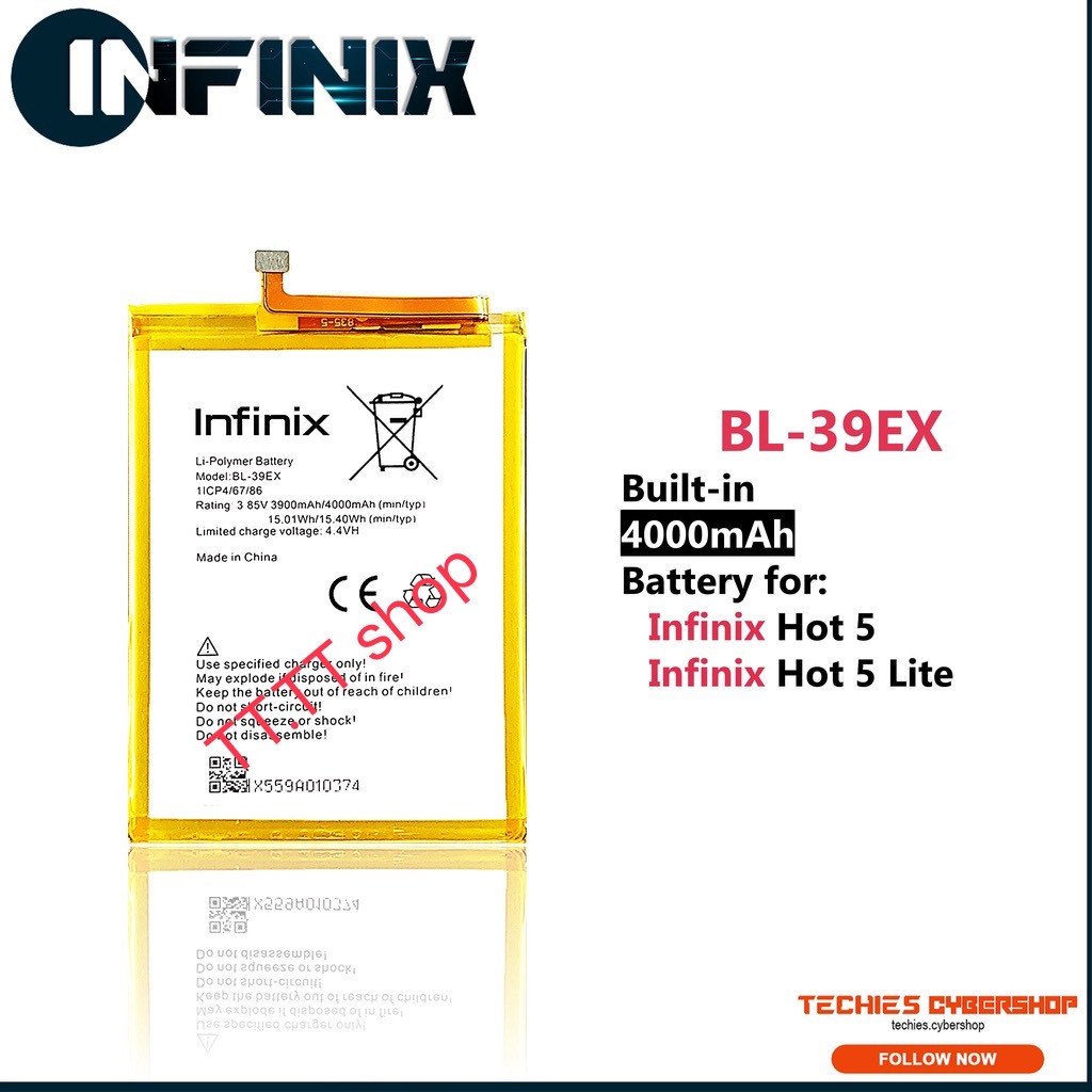 แบตเตอรี่ infinix Hot 5 / Hot 5 Lite BL-39EX 4000mAh ประกัน 3 เดือน