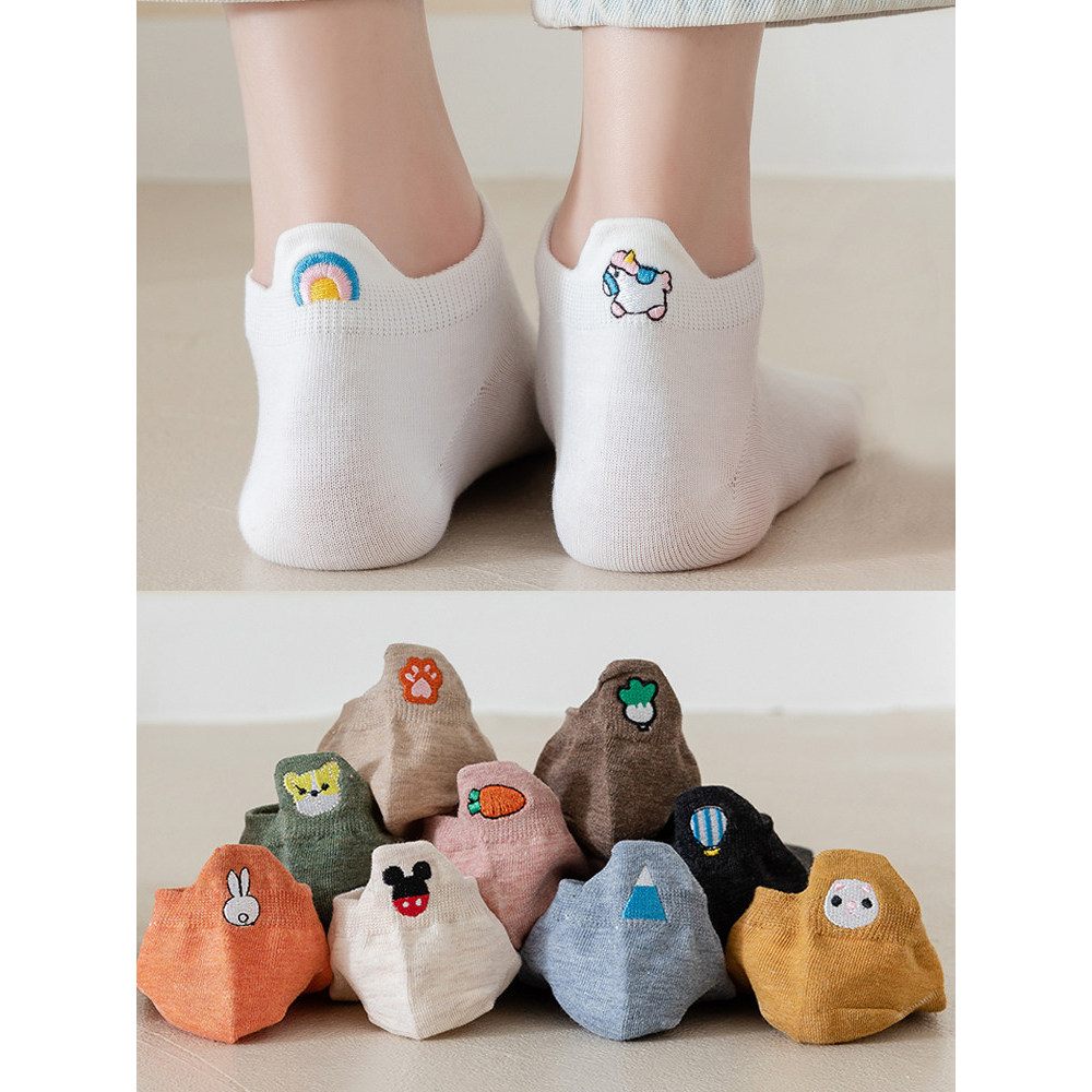 personal best ถุงเท้า ถุงเท้าวิ่ง ถุงเท้าปักลายน่ารักถุงเท้าข้อสั้นผู้หญิงหน้าร้อนถุงเท้าข้อสั้นทรงพ