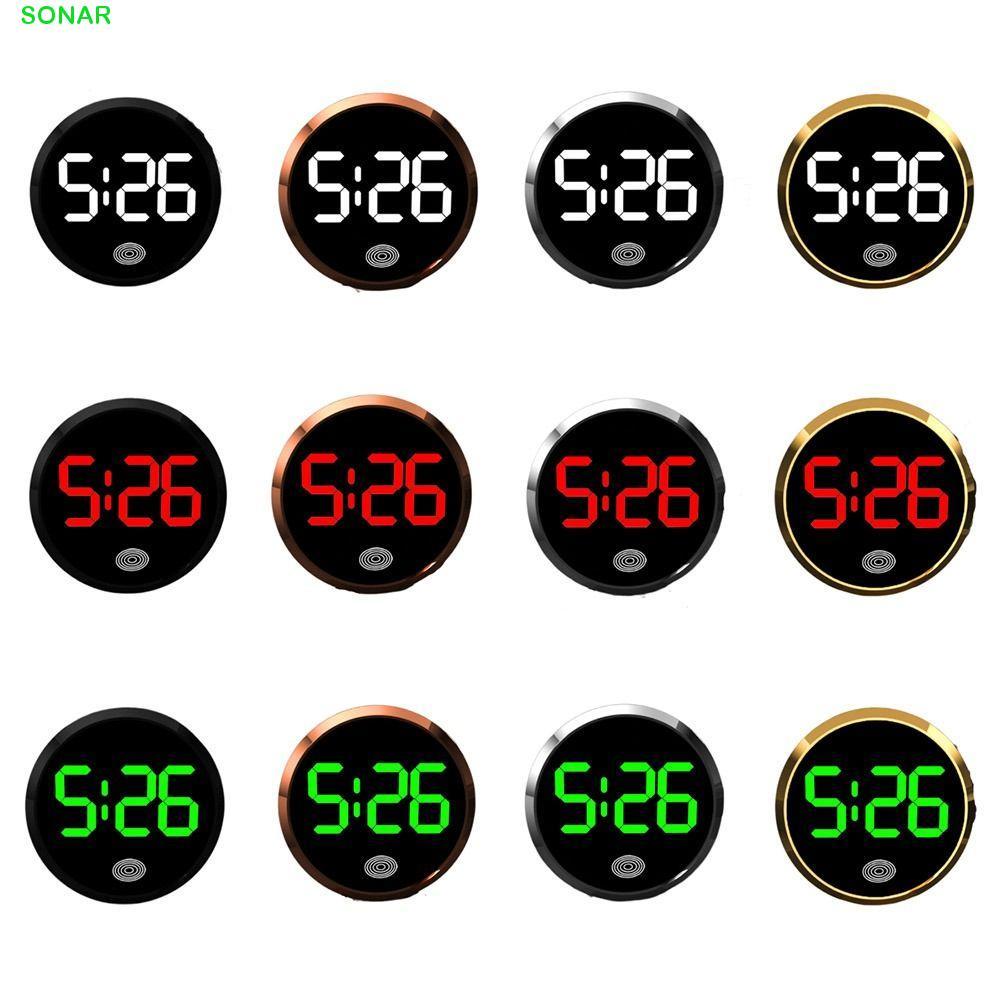 โซนาร์ นาฬิกาดิจิตอล,มินินําแสดงเวลารถแดชบอร์ดนาฬิกา,เครื่องประดับอัตโนมัติแปลกสัมผัสเปิดใช้งานใบ้ส่องสว่างนาฬิการถบ้าน/สํานักงา