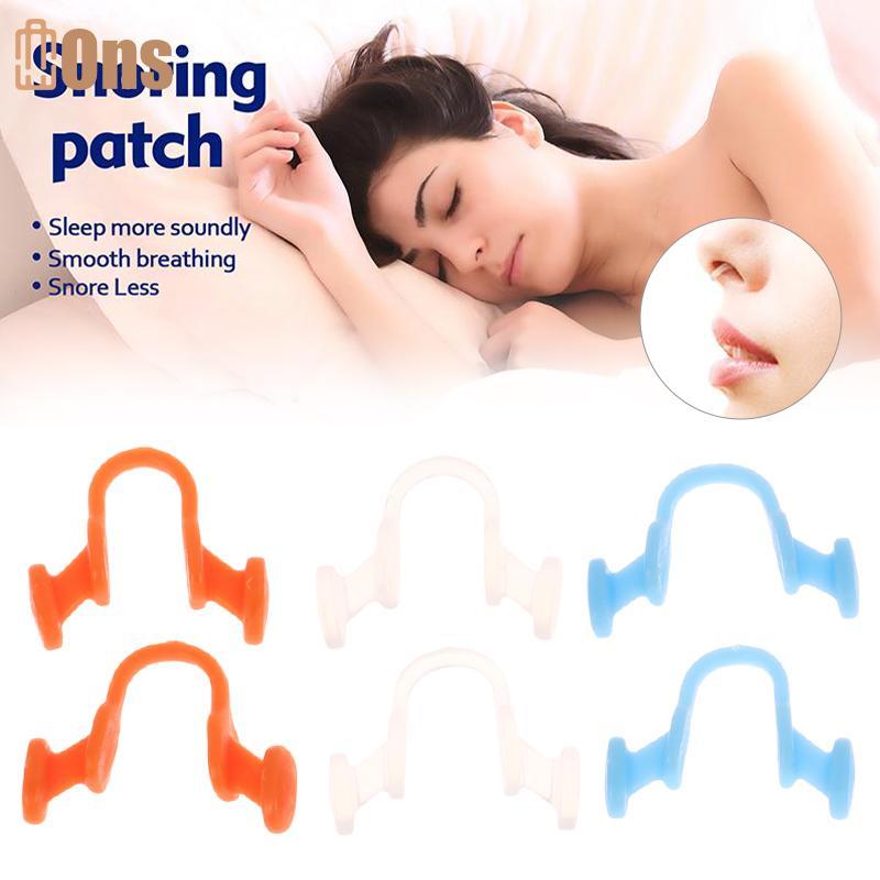 Ons Stop Snoring Silicone Nose Clip - ปรับปรุงการนอนหลับ - Anti-Snore Nasal Dilator ที่