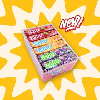 30pcs Fruity Chew Candy -  Mixed Fruit Flavors - Grape, Orange and Strawberry