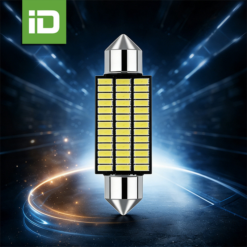 CARiD 1ชิ้น หลอดไฟ LED Canbus Festoon ไฟเพดานรถยนต์ 36 MM 36MM 39 MM 41 MM ชิปขั้วแคปซูลมีให้เลือก