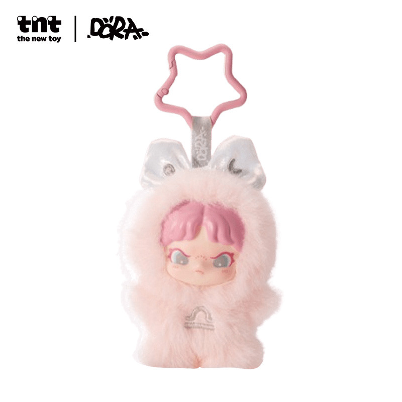TNTSPACE DORA Constellation Monogatari Series Vinyl Plush Hanging Phone Strap Blind Box Figure Birthday Gifts Action Toys(กล่องเดี่ยว)