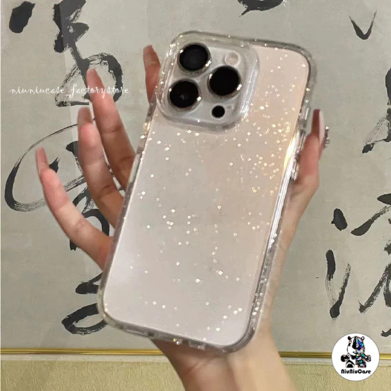 เคส ซิลิโคน ใส กากเพชร For Samsung Galaxy A12 A06 A03 A05S A55 A14 A05 A23 A20 A50 A50S A30S A13 A11 A15 A52 เคสโทรศัพท์
