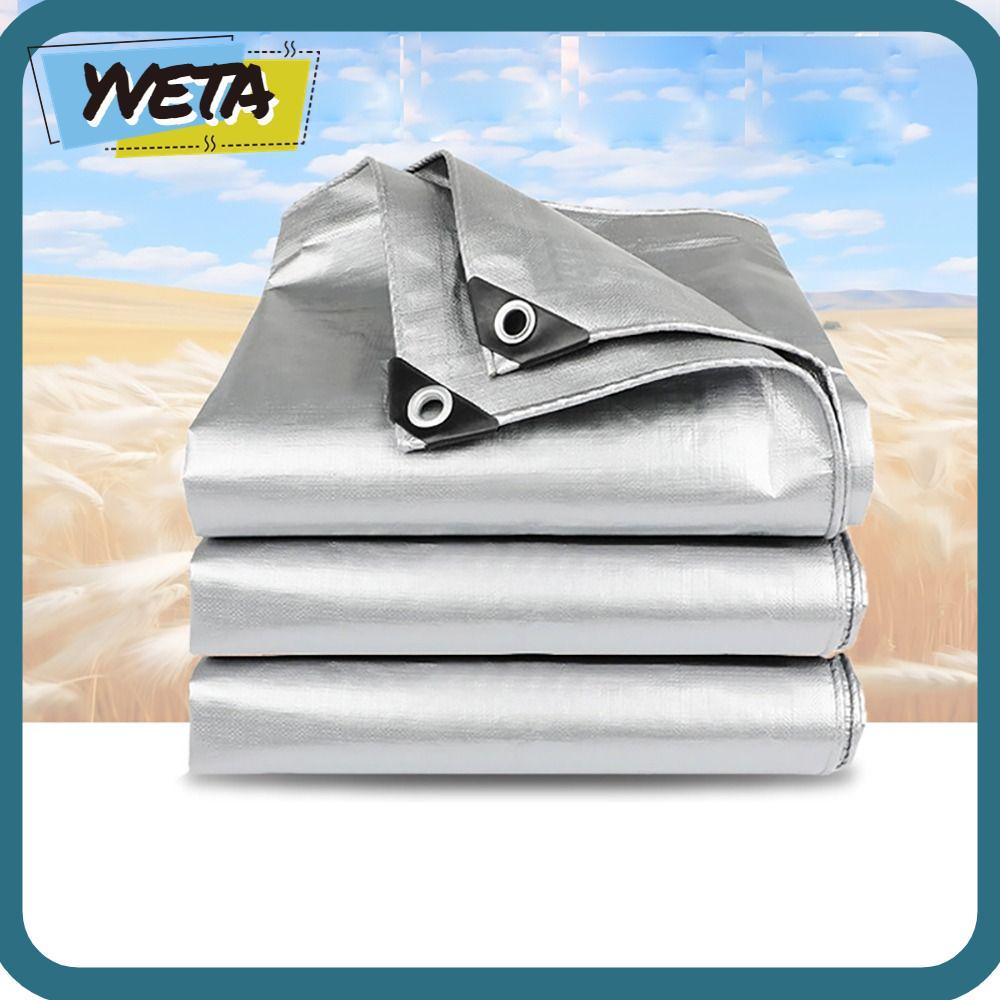 YVETA ผ้าใบกันน้ํา PE, 2mX3m กันสาดกลางแจ้งผ้ากันฝน,ผ้ากันน้ําเรือรถบรรทุกหลังคากันสาด Sun Shade ผ้า