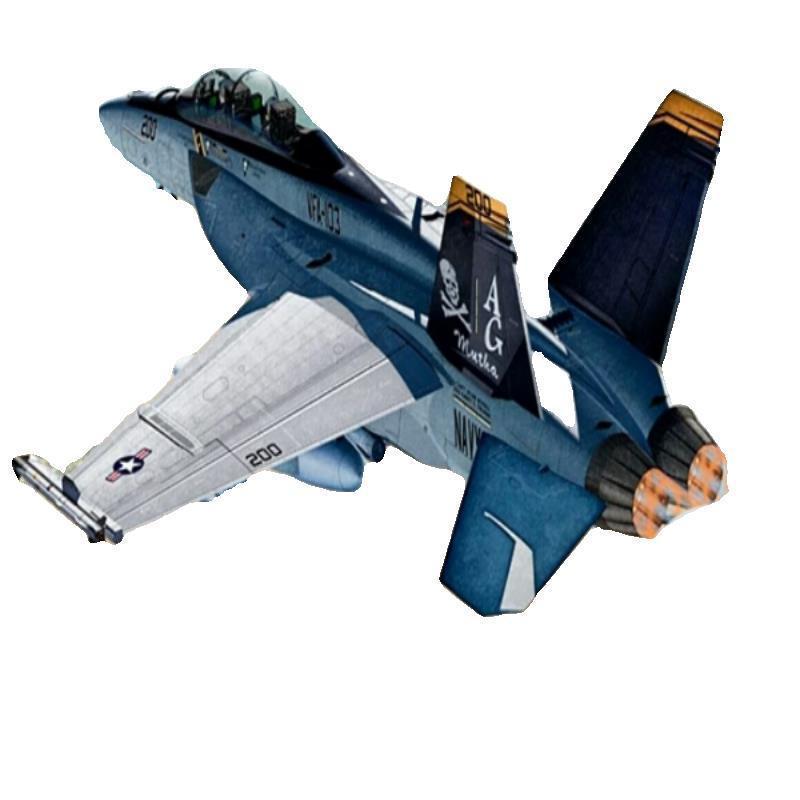Edme 12535 1: 72 American Air F/A-18F Fighter ประเภทสองที่นั่งกาวฟรี Pre-Color Separation