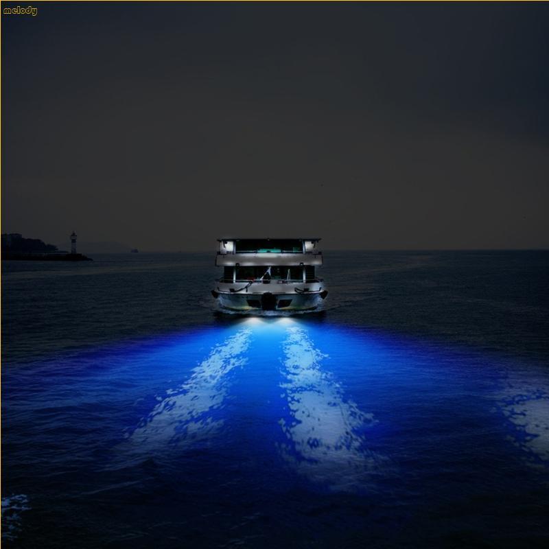 melody* Boat Navigation Light 50W 27 LED Underwater Pontoon Marine Boat Transom Light