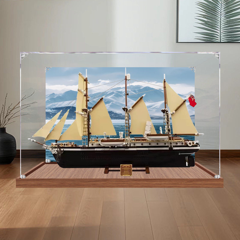 [กล่องแสดงโปร่งใส] เหมาะสําหรับ Lego 10335 Ninja No. การผจญภัยเรือกล่องแสดงอะคริลิโปร่งใสป้องกันฝุ่น