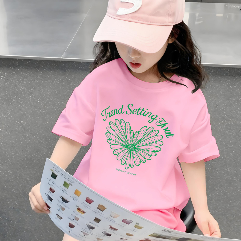 Yout-children เสื้อเด็ก ของเด็ก เสื้อคอกลม cotton ลายพิมพ์ทันสมัย'LOVE Setting yout'สบายและนุ่ม ระบา