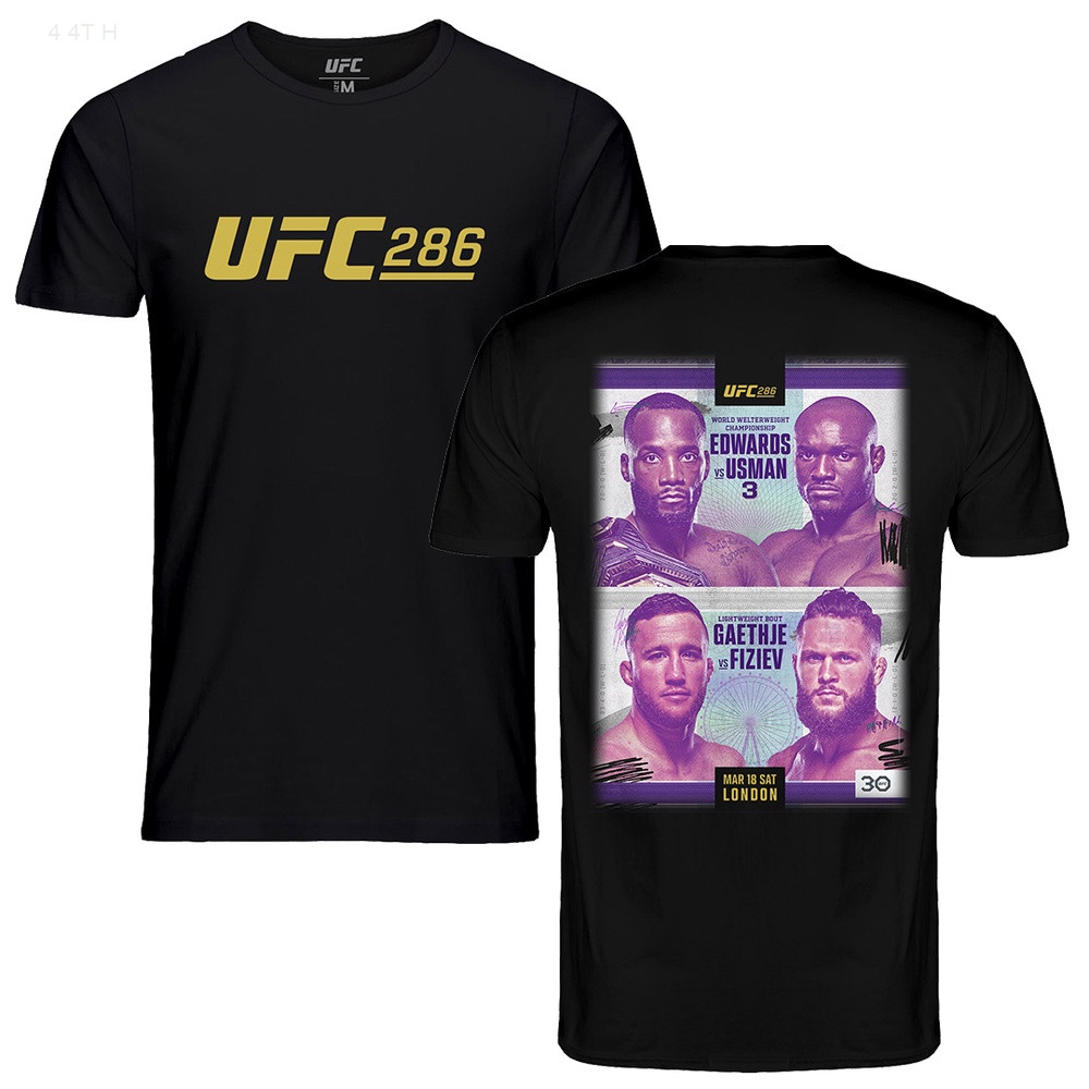 [COD]2023 NEW Ufc Leon Edwards Ufc 286 Championship Black T-shirt fashion t-shirtS-5XL