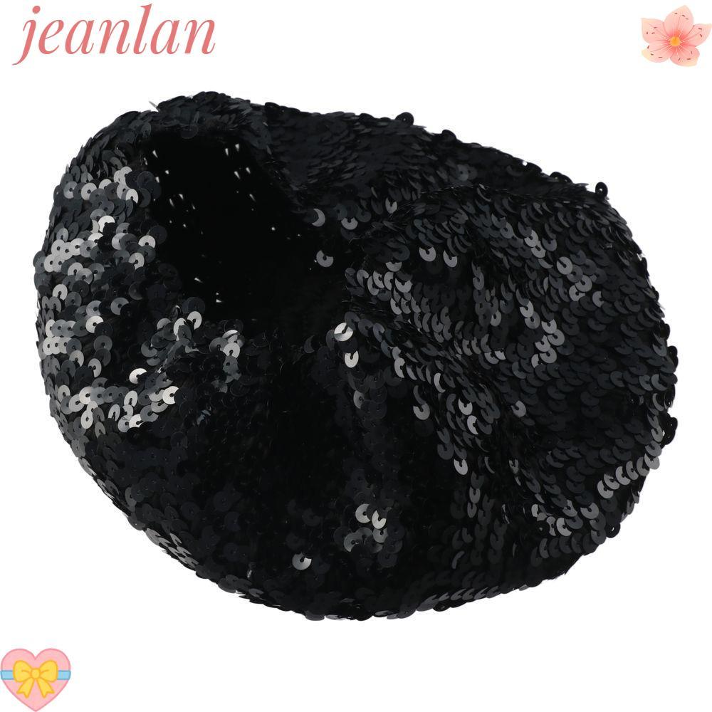 Jeanlan หมวกเบเร่ต์ ประดับเลื่อม กลิตเตอร์ สําหรับผู้หญิง