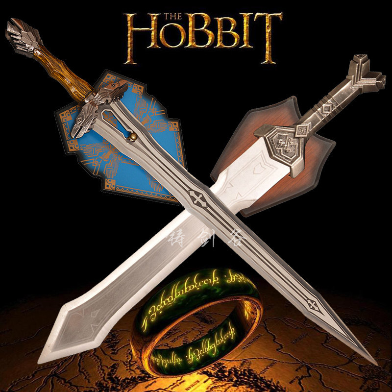 [Pre Order]  ดาบและโล่ “ธอริน” จากภาพยนตร์ The Hobbit / Lord of the Rings ทำจากโลหะ สำหรับสะสมและ Co