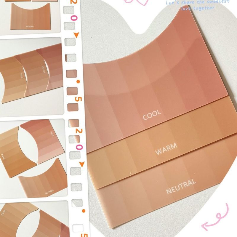 International Skin Test Warm Cold Neutral Skin Tone Whitening Test 21 สี Human Gene สีสีวินิจฉัย Ski