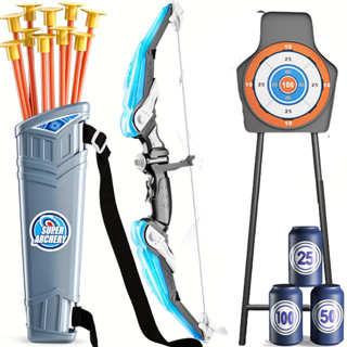 ชุดธนูพร้อมลูกศร มีไฟ LED สำหรับเด็ก เสริมพัฒนาการ ฝึกสมาธิ