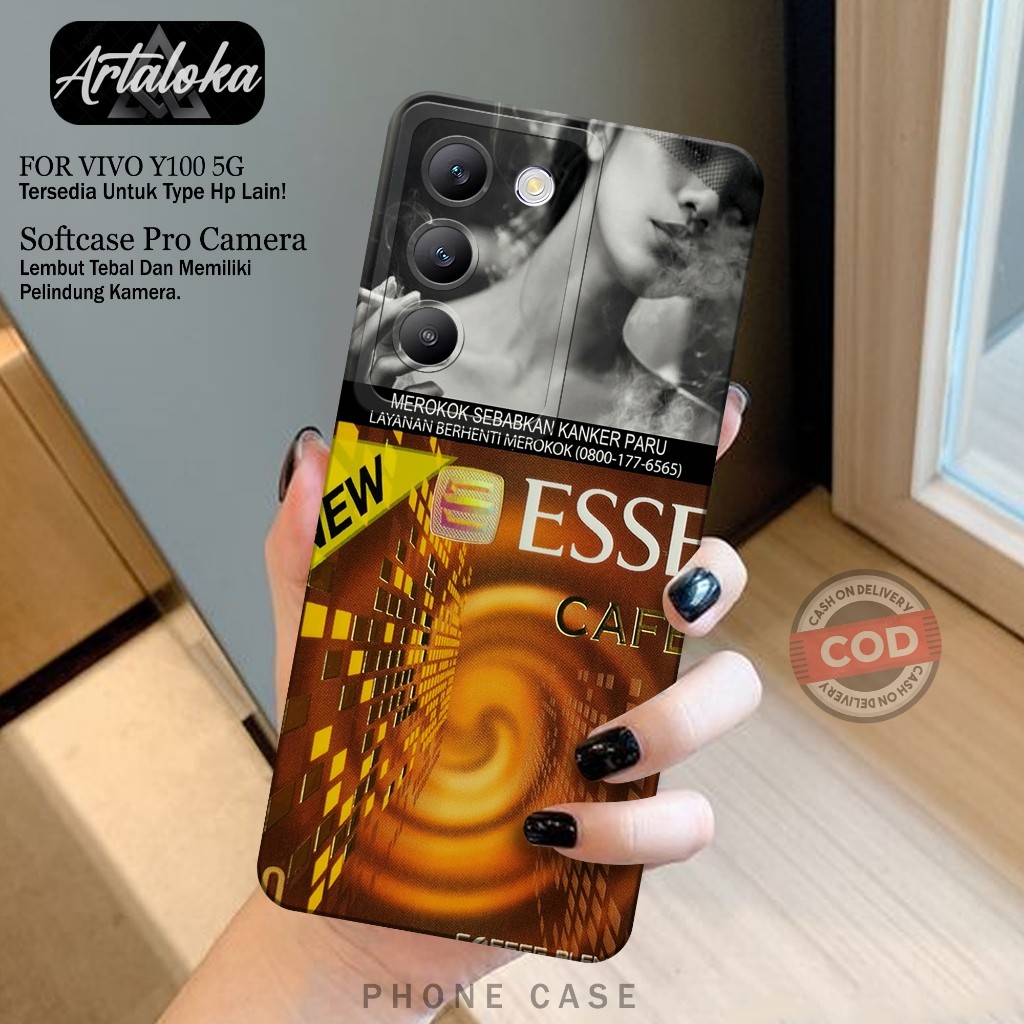 Softcase Hp Vivo Y100 5G 2024 แฟชั่นกรณี RK กรณี Vivo Y100 5G 2024 ซิลิโคน TPU Pro ปลอกกล้อง Vivo Y1