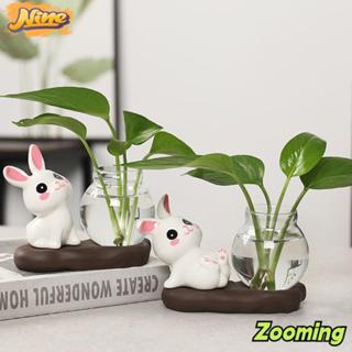 Zooming แจกันพืชไฮโดรโปนิกส์,ตกแต่งงานฝีมือตกแต่งโต๊ะแจกันแก…