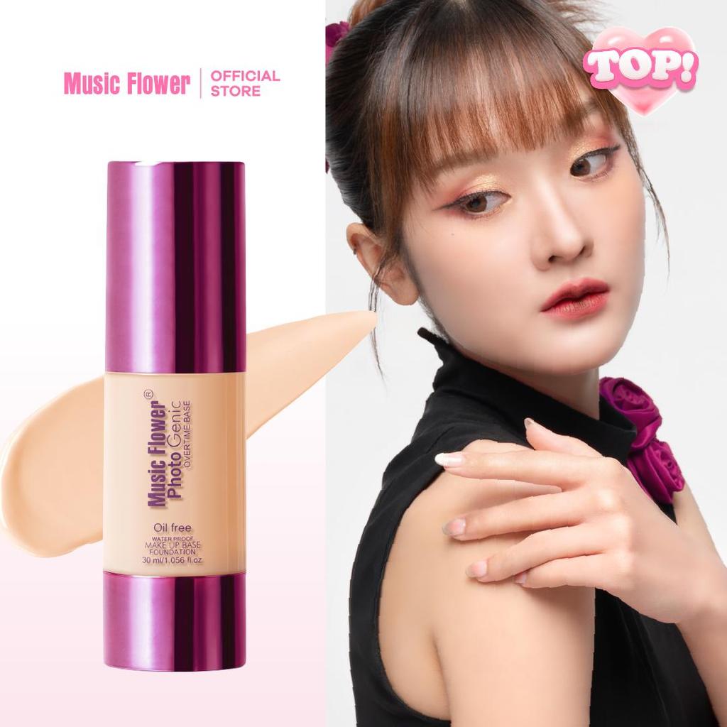 [MusicFlower]PhotoGenic light cream foundation กันน้ํา ควบคุมความมัน ไม่เหนียวเหนอะหนะ 30ML.