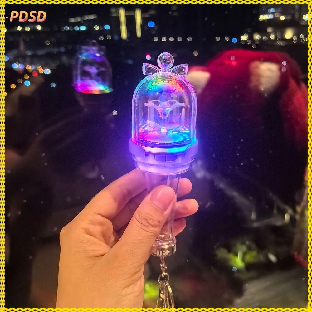PINGD Mini Glow Stick, Glow Feature จี้ออกแบบ Kpop Idol Lightstick, พัดลมคอลเลกชัน MINI พวงกุญแจรุ่น