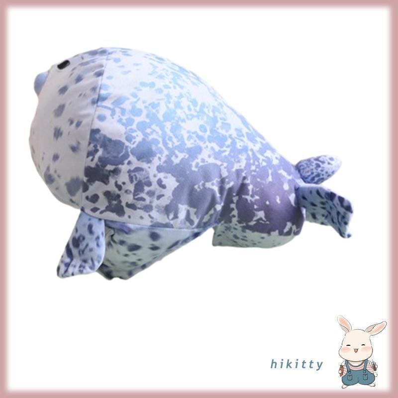 HIK Chubby Seal Head Cover Halloween Plush Furry Hat Headgear สําหรับปาร์ตี้สนุก