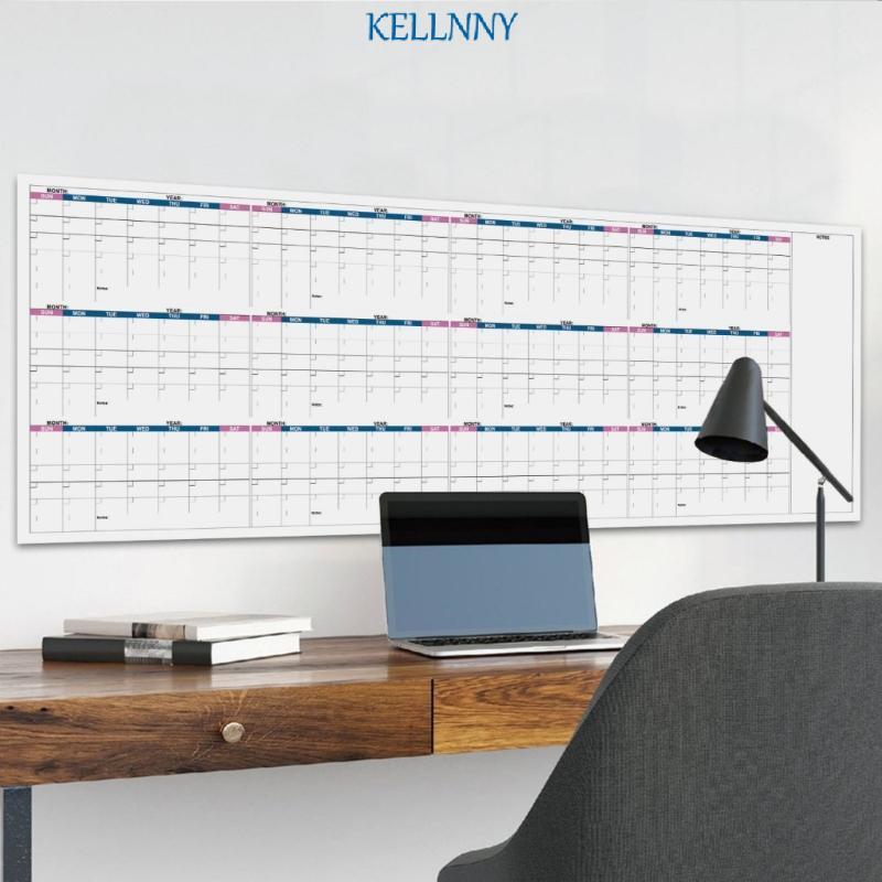 Kellnny 2026 ปฏิทินติดผนัง Planner Undated Full Year to View Calendar Yearly Planner