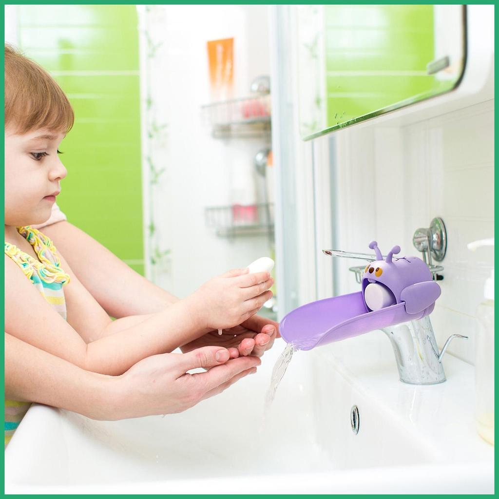 Faucet Extender สําหรับเด็กวัยหัดเดินน่ารัก Bee Sink Faucet Extender ห้องน้ําอ่างล้างจานก๊อกน้ํา Ext