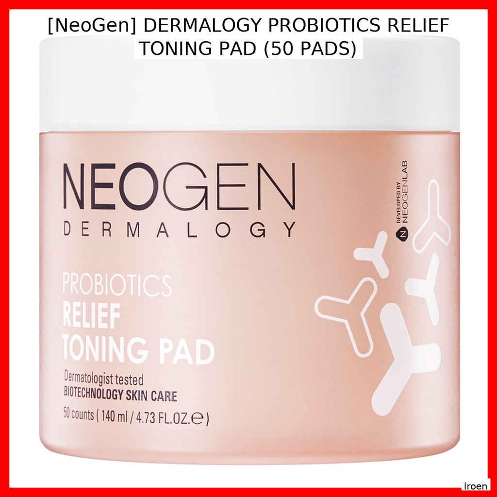 [NeoGen] DERMALOGY PROBIOTICS RELIEF TONING PAD (50 PADS) / Korean Toning Pad / Probiotics Infused /