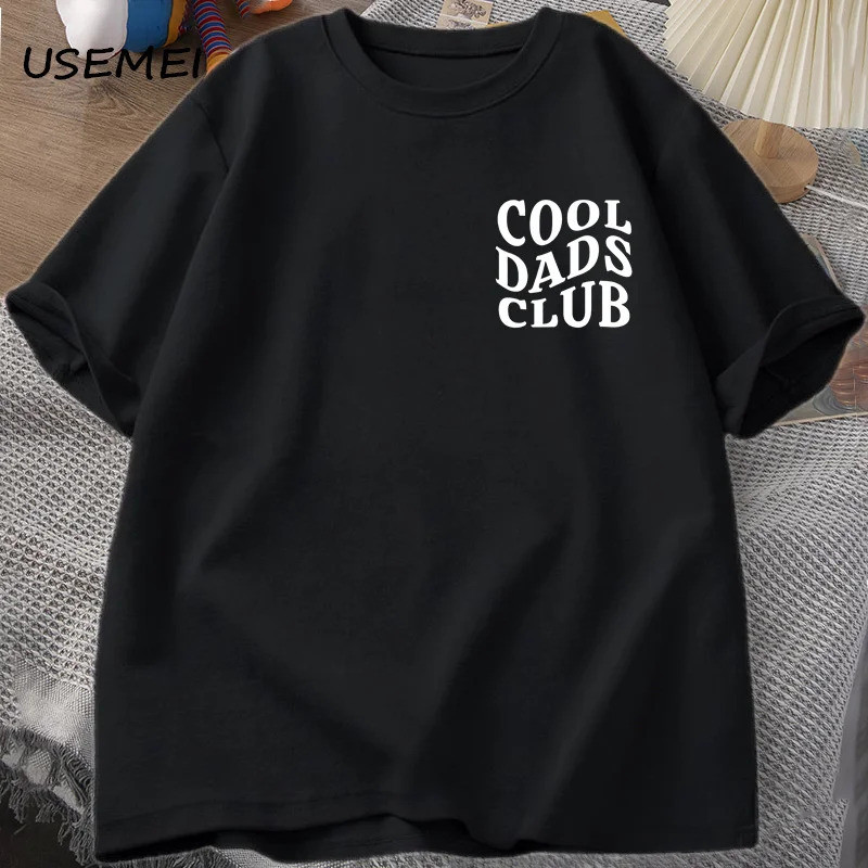 เสื้อยืด Cool Dads Club สำหรับวันพ่อ เสื้อยืดตลกสำหรับสามี เสื้อยืด Daddy Dad To Be สำหรับผู้ชาย ผ้า