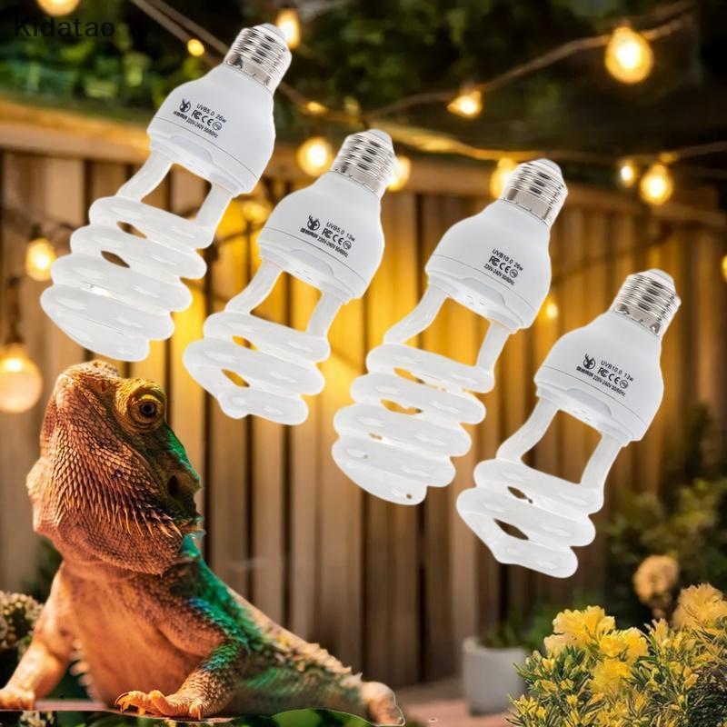 Kidatao 1 ชิ้นเต่า Lizard งูสัตว์เลื้อยคลานความร้อนโคมไฟ 13 W/26 W UV Rays ประหยัดพลังงาน Terrarium Basking Light 5.0 10.0 UVB สัตว์เลื้อยคลานโคมไฟใหม่
