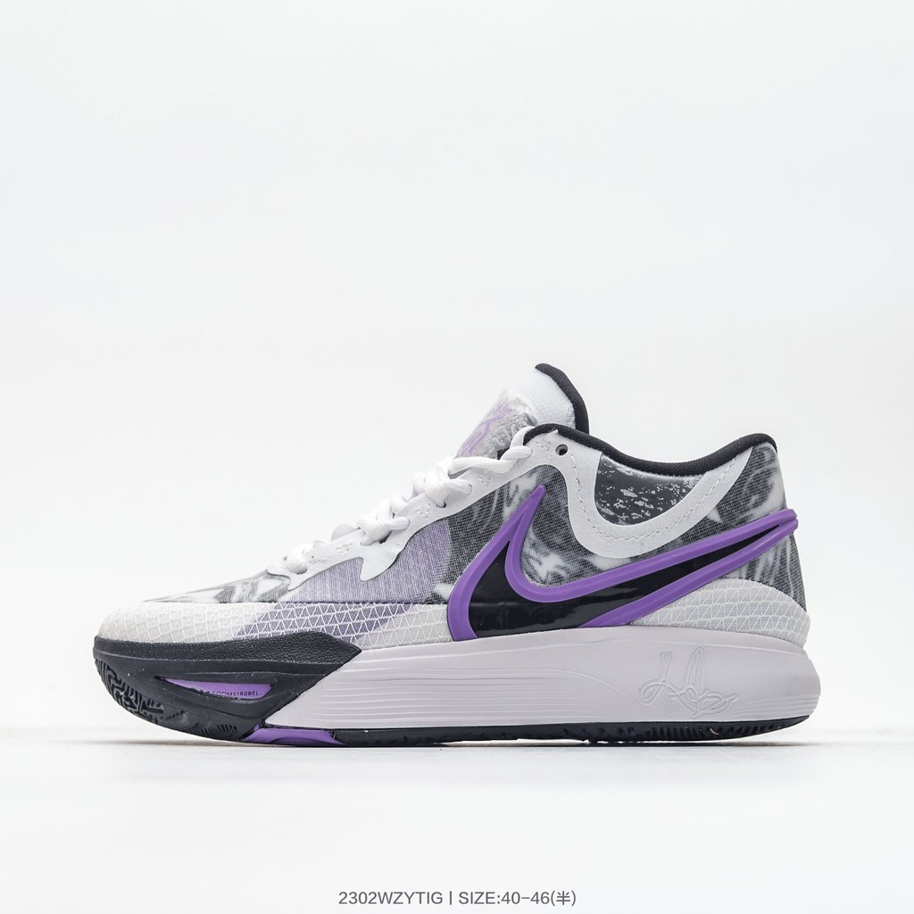 รองเท้าบาสเก็ตบอล Kyrie 9 สีดำ เทา ขาว ม่วง