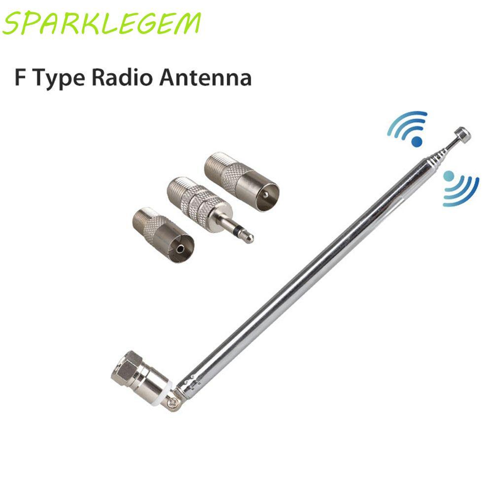 SPARKLEGEM Aerial FM F Type พร้อมอะแดปเตอร์ TV/3.5 Wave 86-106MHz