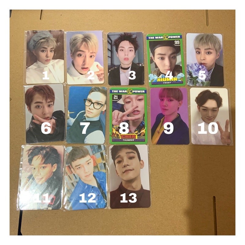 [READY] CHEN & XIUMIN EXO โฟโต้การ์ดอย่างเป็นทางการ