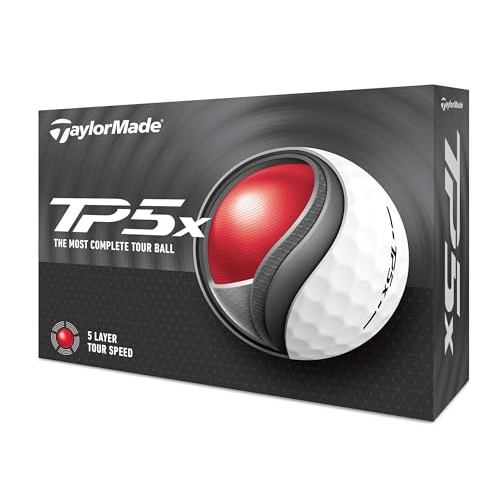 TaylorMade (TAYLOR MADE) TMJ24 TP5x JPN 12-Pack TP5x Golf Balls, 2024 Model, White