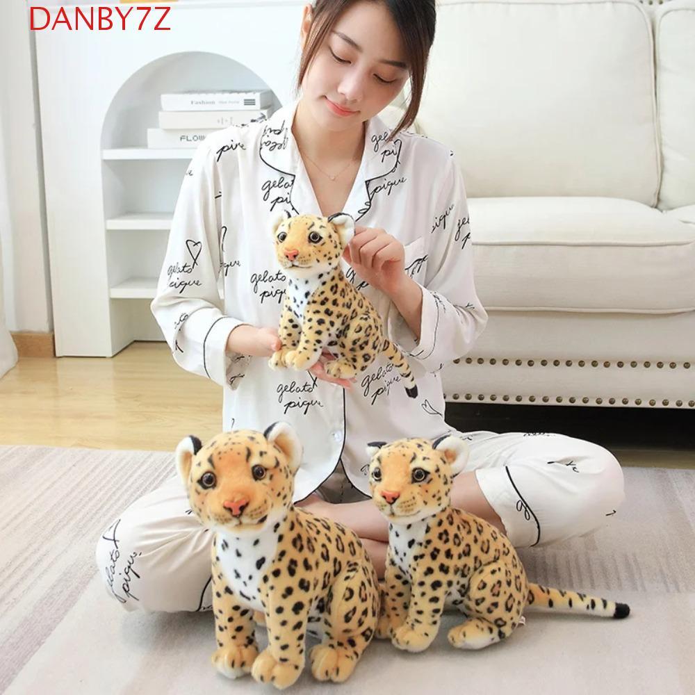 DANBY7Z จําลอง Snow Leopard Plush ของเล่น, Snow Leopard Soft Baby Leopard ตุ๊กตาของเล่น, ตุ๊กตาเหมือ