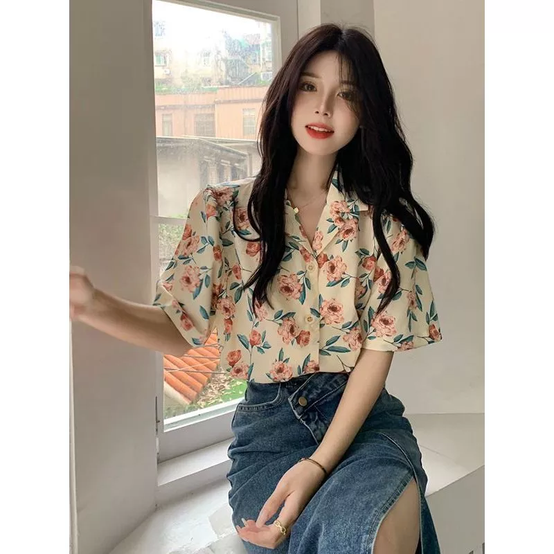 Breeze เสื้อลายดอกไม้แขนสั้นผู้หญิง ไซส์ S-XL thumbnail 7