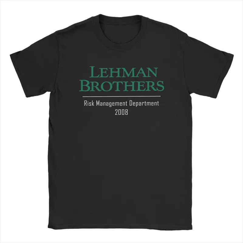 เสื้อยืด Lehman Brothers Risk Man Management Department for Men, เสื้อยืดแขนขาสั้น, เสื้อผ้า Pe
