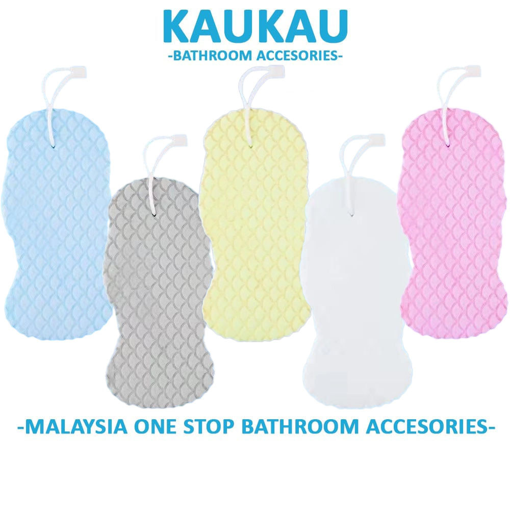 KAUKAU Span Mandi ฟองน้ําอาบน้ํา Dual-Sided Cloud-Pattern ฟองน้ําอาบน้ํา Deep Clean & Gentle Exfoliaation Soft Sponge