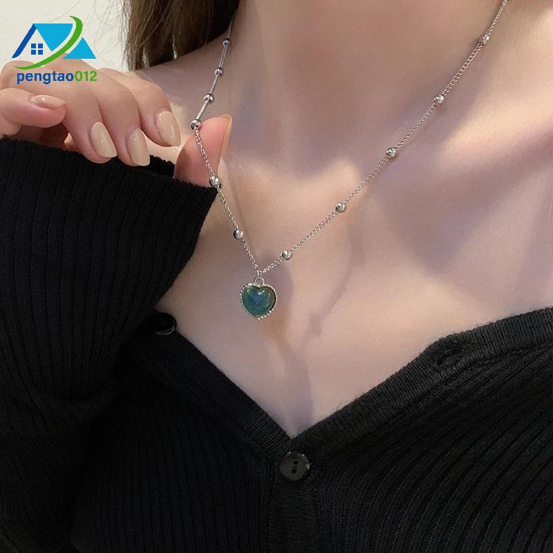 Pendora จี้หัวใจสำหรับผู้หญิง ออกแบบเรียบง่าย เครื่องประดับใหม่