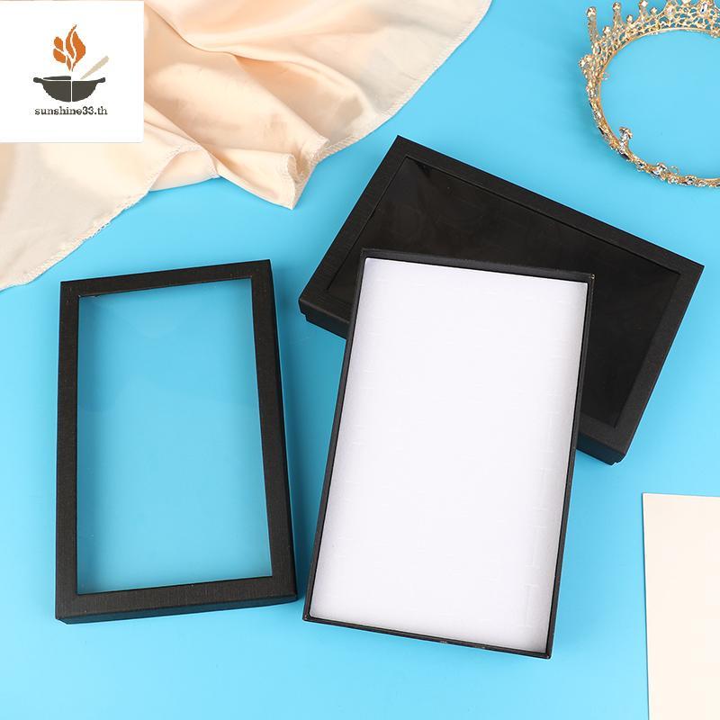THSUN 36-Slot เครื่องประดับแหวนกล่องถาด Organizer ต่างหู Trinket แสดงกรณีกํามะหยี่ Organizer กล่องเก