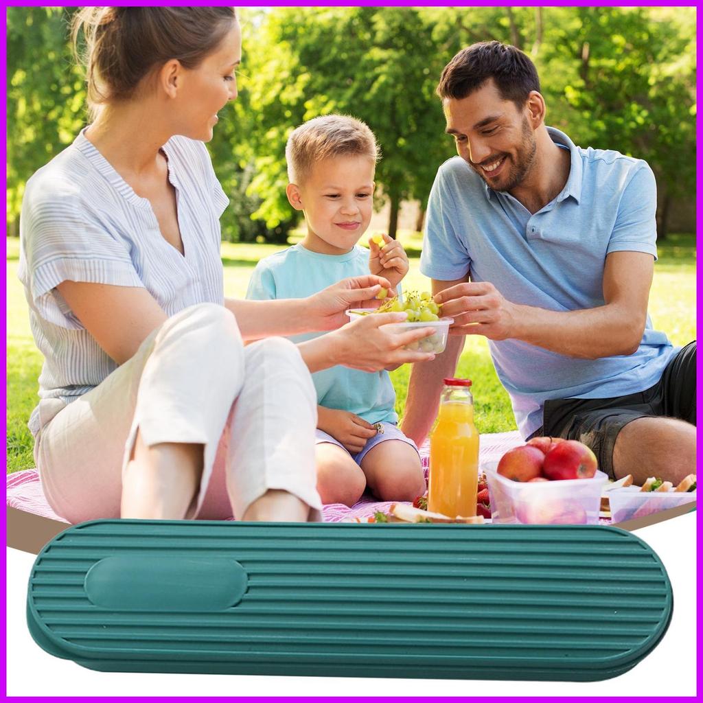 Travel Utensil Case Portable Tableware Holder Small Utensil Organizer Case for Backpacking Workplace