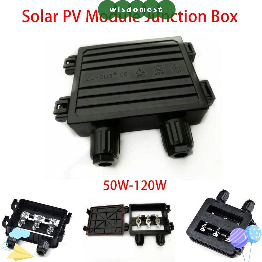 WISDOMEST 1 ชิ้นกล่อง, IP65 กันน้ําเครื่องมือทดสอบไฟฟ้า PV โมดูลกล่อง, 50 W-120 W 6A สําหรับ 6.5A แผ
