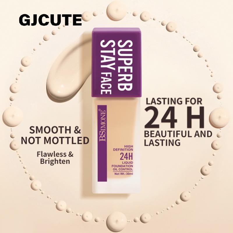 GJCUTE BIMHONE เมคอัพเบส Face Liquid Foundation บีบีครีมคอนซีลเลอร์ Moisturizer ควบคุมความมันไวท์เทน